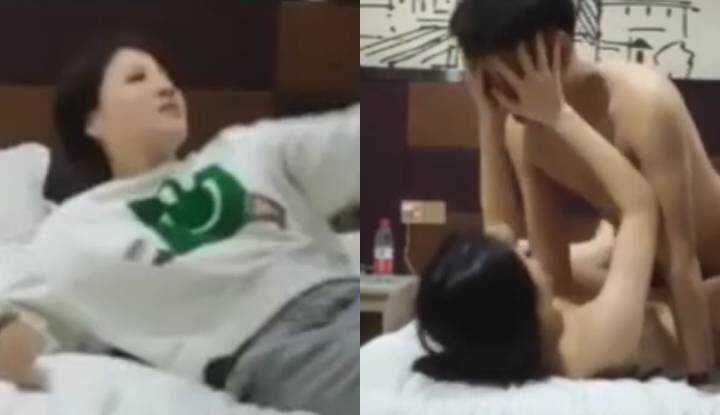 The real hooking up with a good family finally succeeded in winning the non-condom with perseverance. The process is very interesting and worth watching!