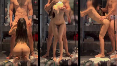 She looks so beautiful in the mirror; a few hard fucks and she'll start shaking with pleasure.