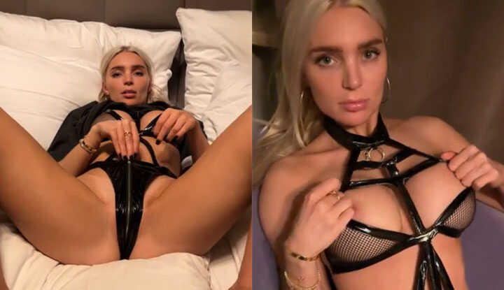 Alexis Blond-100% DANGER OF ILLNESS!!! Are you into latex and leather too I find it really hot as foreplay... but only... if I can stand completely naked in front of you at the end MYM video leak