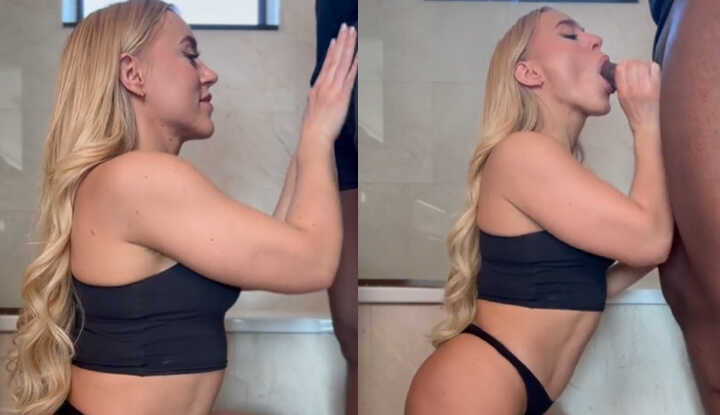 Elle Brooke-I booked a photographer for a shoot in London, but one thing led to another Somehow his huge cock ended up in my mouth Onlyfans video leaked