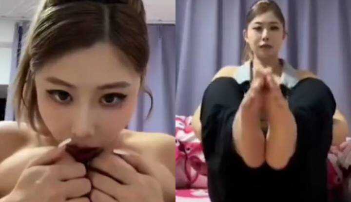 TikTok Hottie Ding Ding Xiang - Leaked One-on-One Private Chat Video! Euro-American Tender Goddess Fondles Tits on Screen to Tease Sugar Daddy, Wild Tongue-Twirling Blowjob Technique Absolutely Top-Notch!