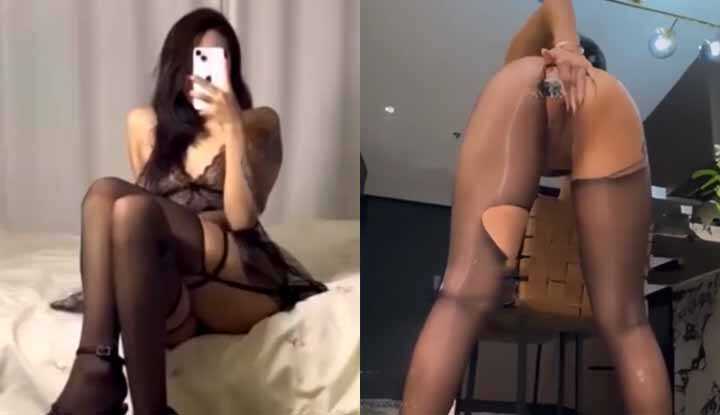 High-Cold Imperial Sister Widow Lonely Mature Woman! Crotchless Black Stockings Doggy-Style Wild Grabbing, Honey Pussy Blowjob One-Cock Style, Toy Masturbation with Endless Lewd Moans!