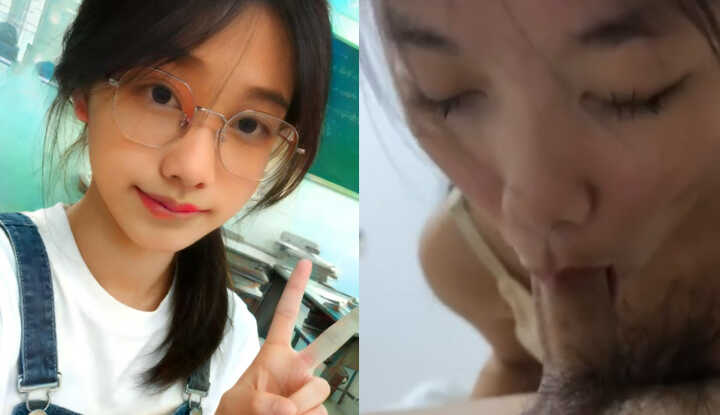 Huizhou Super Slutty Student Girl Chen Yawen - Outwardly Cute and Giggling, Secretly a Raging Sex Addict Hooking Up Every Day - Passionate Blowjob, Cowgirl Creampie, Dick Fully Satisfied! 1