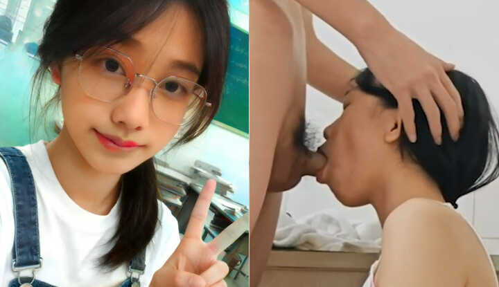 Yizhou Super Hung Schoolgirl Qian Yawen - Giggly and Innocent on the Outside, Secret Sex Addict Like Crazy, Hooks Up Every Day! Passionate Blowjob, Cowgirl Creampie, Fucks Dick Paralyzed Ten Feet Away! 2